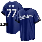 River Ryan Youth Los Angeles Dodgers Royal Replica 2021 City Connect Jersey