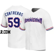 Roansy Contreras Men's Dominican Republic Baseball White Replica 2023 World Baseball Classic Jersey