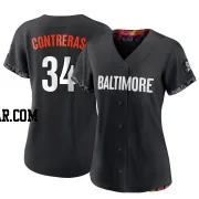Roansy Contreras Women's Baltimore Orioles Black Authentic 2023 City Connect Jersey
