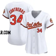 Roansy Contreras Women's Baltimore Orioles White Limited Home Jersey