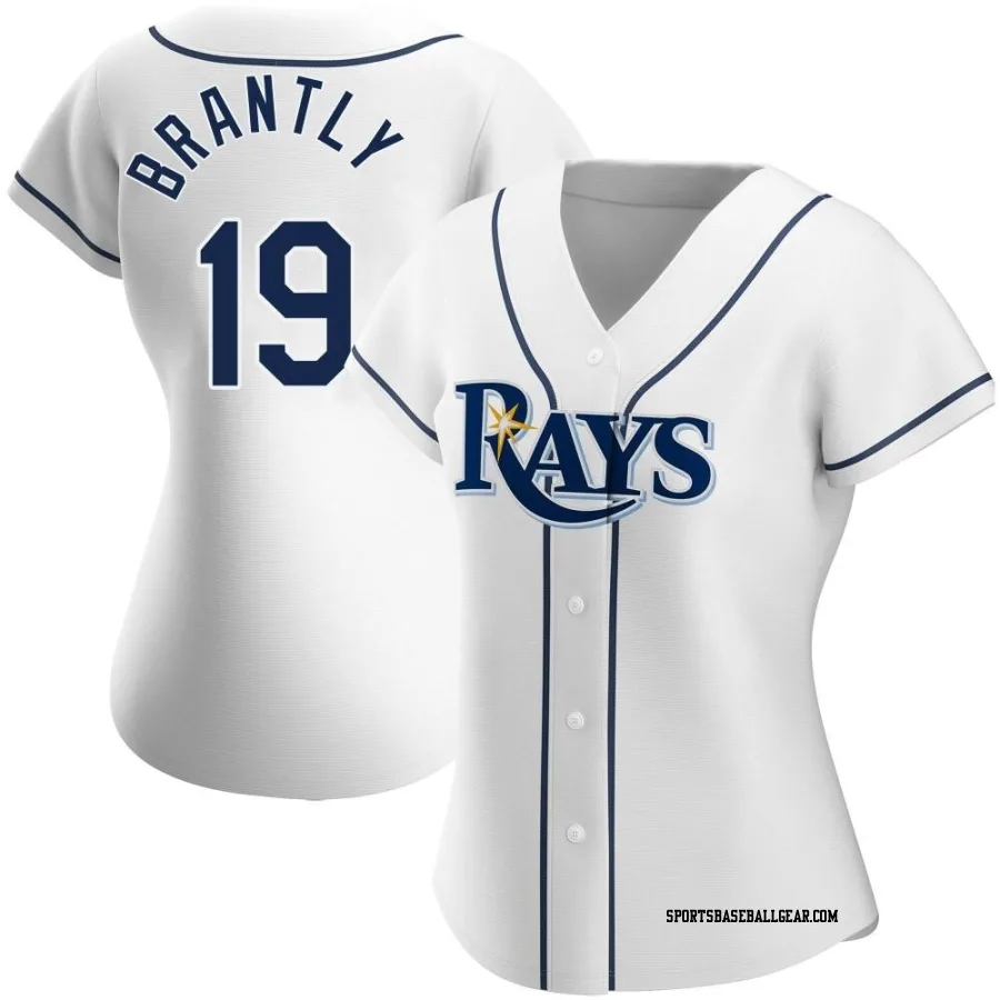 Rob Brantly Women's Tampa Bay Rays White Replica Home Jersey