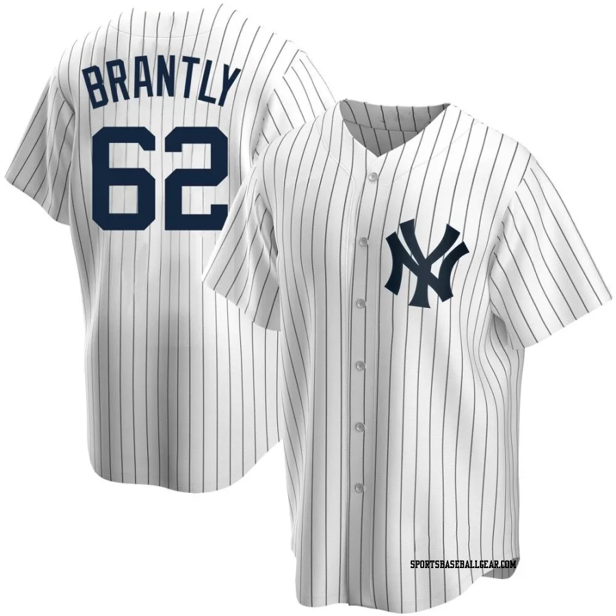 Rob Brantly Youth New York Yankees White Replica Home Jersey