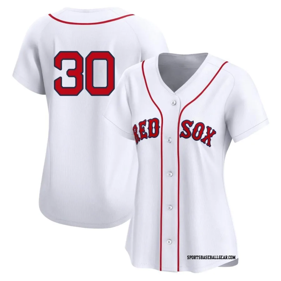 Rob Refsnyder Women's Boston Red Sox White Limited 2nd Home Jersey