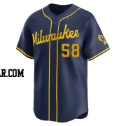 Rob Zastryzny Youth Milwaukee Brewers Navy Limited Alternate Jersey