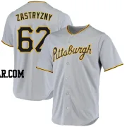 Rob Zastryzny Youth Pittsburgh Pirates Gray Replica Road Jersey