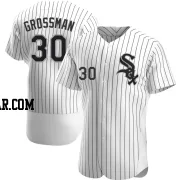 Robbie Grossman Men's Chicago White Sox White Authentic Home Jersey