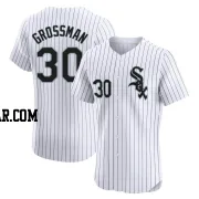 Robbie Grossman Men's Chicago White Sox White Elite Home Jersey