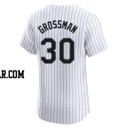 Robbie Grossman Men's Chicago White Sox White Elite Home Jersey
