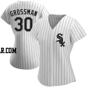 Robbie Grossman Women's Chicago White Sox White Authentic Home Jersey