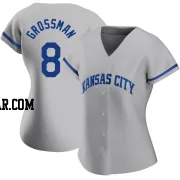 Robbie Grossman Women's Kansas City Royals Gray Replica 2022 Road Jersey