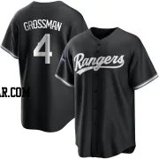 Robbie Grossman Youth Texas Rangers White Replica Black 2023 World Series Champions Jersey