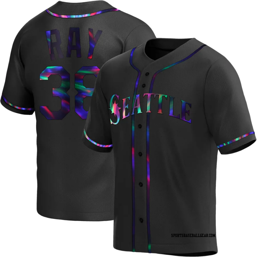 Robbie Ray Men's Seattle Mariners Black Holographic Replica Alternate Jersey