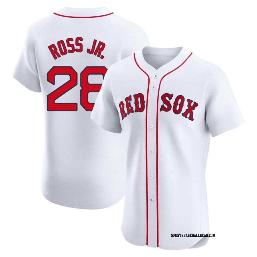 Robbie Ross Jr. Men's Boston Red Sox White Elite Home Patch Jersey