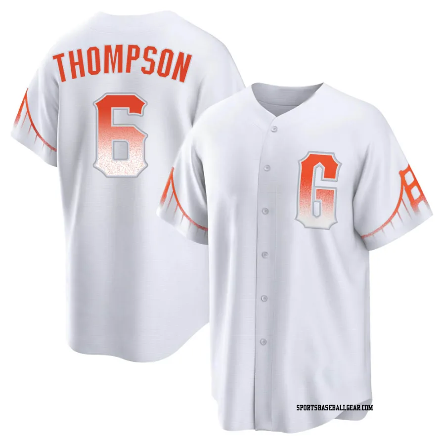 Robby Thompson Men's San Francisco Giants White Replica 2021 City Connect Jersey