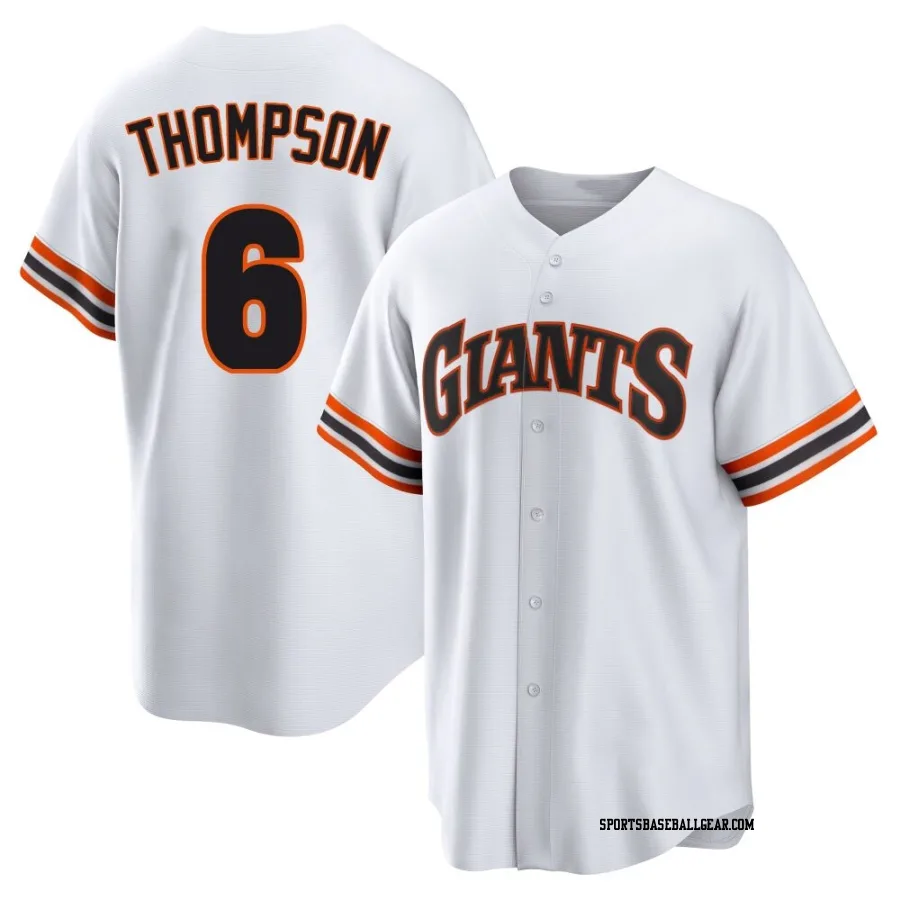 Robby Thompson Youth San Francisco Giants White Limited Throwback Cooperstown Collection Jersey