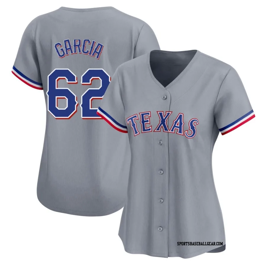 Robert Garcia Women's Texas Rangers Gray Limited Away Jersey