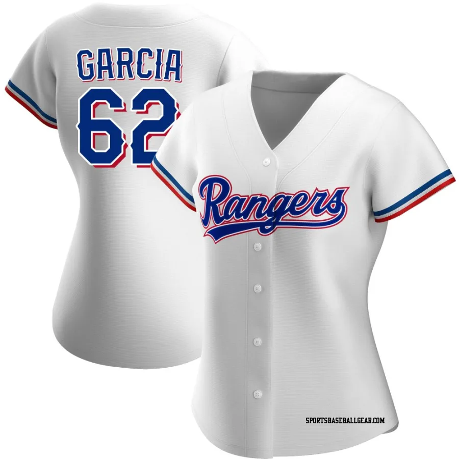 Robert Garcia Women's Texas Rangers White Authentic Home Jersey