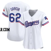 Robert Garcia Women's Texas Rangers White Limited Home Jersey