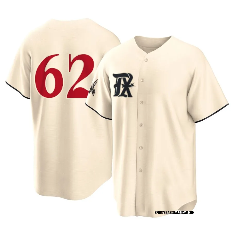 Robert Garcia Youth Texas Rangers Cream Replica 2023 City Connect Jersey