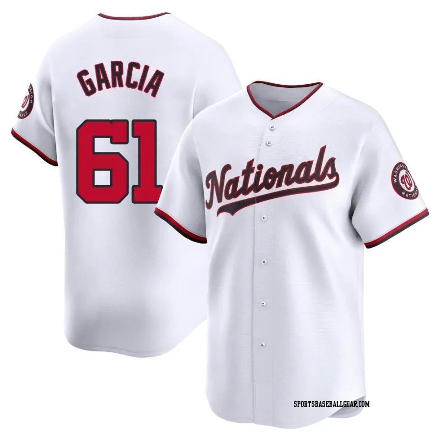 Robert Garcia Youth Washington Nationals White Limited Home Jersey