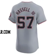 Robert Hassell III Men's Washington Nationals Gray Elite Road Jersey