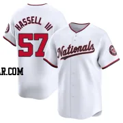 Robert Hassell III Men's Washington Nationals White Limited Home Jersey