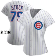 Robert Stock Women's Chicago Cubs White Replica Home Jersey
