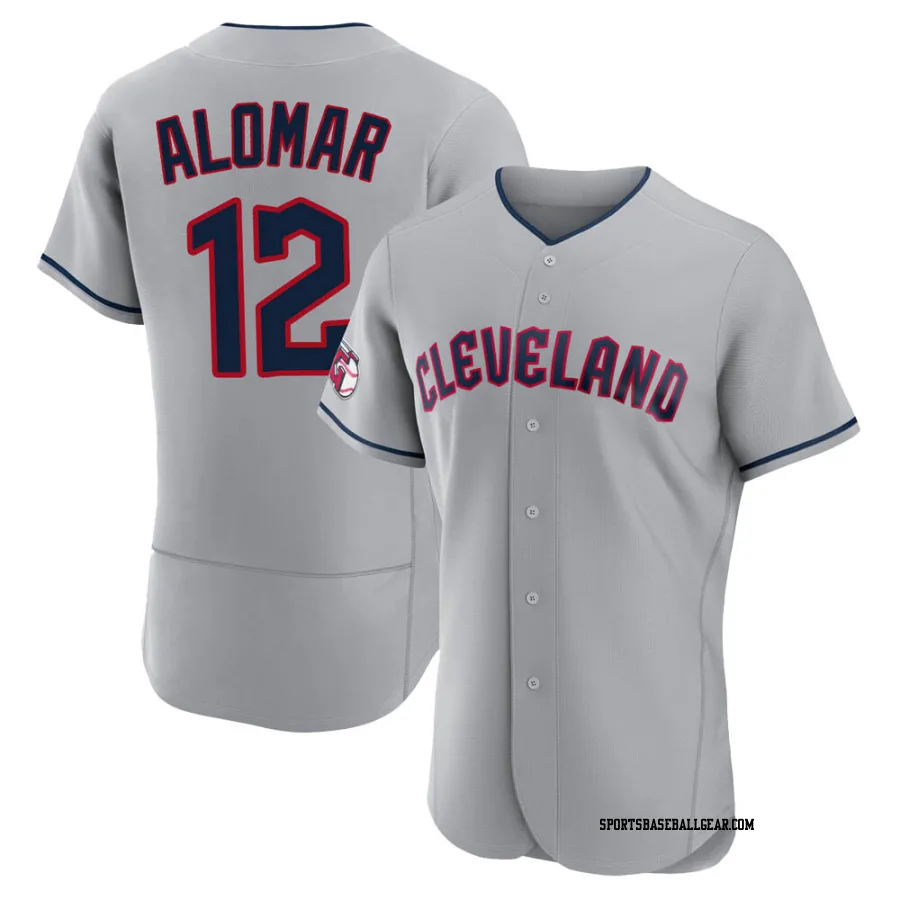 Roberto Alomar Men's Cleveland Guardians Gray Authentic Road Jersey