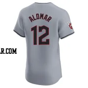 Roberto Alomar Men's Cleveland Guardians Gray Elite Road Jersey
