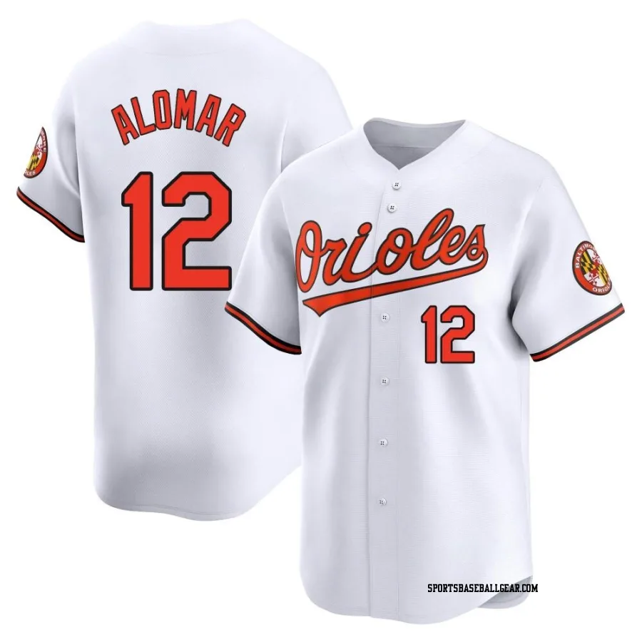 Roberto Alomar Youth Baltimore Orioles White Limited Home Jersey