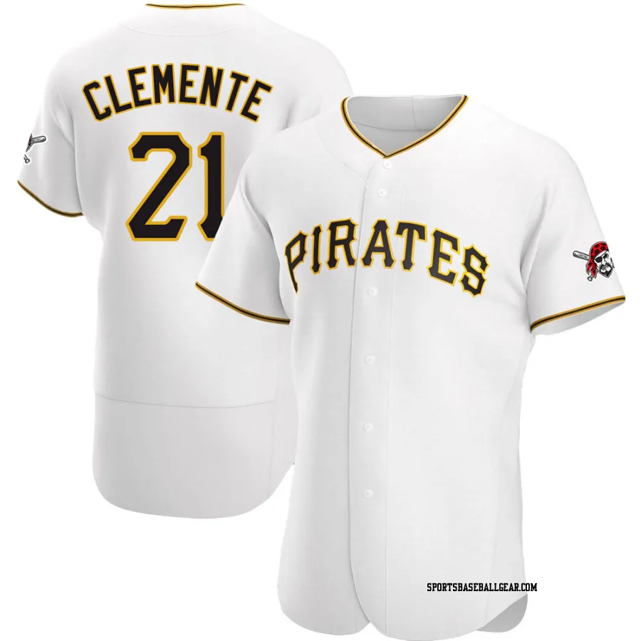 Roberto Clemente Men's Pittsburgh Pirates White Authentic Home Jersey