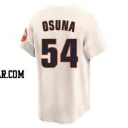 Roberto Osuna Men's Houston Astros Cream Limited Throwback Cooperstown Collection Jersey