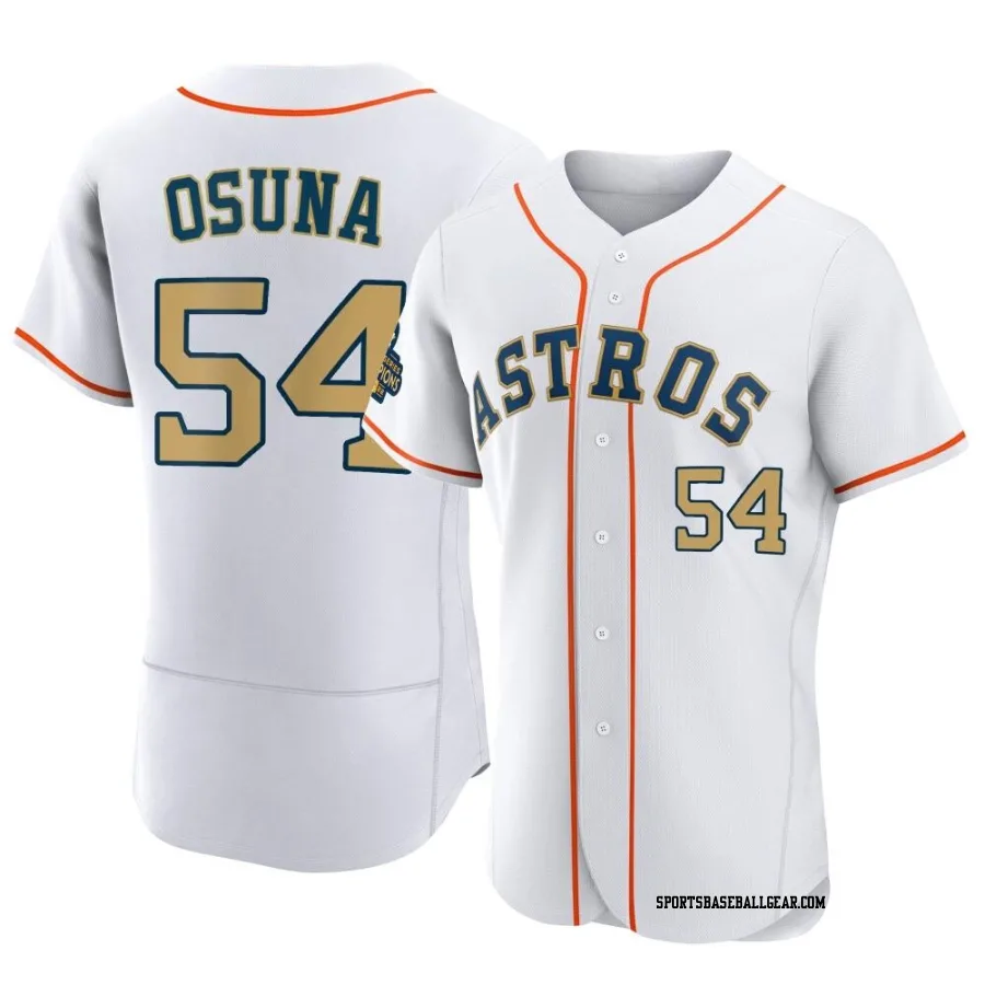 Roberto Osuna Men's Houston Astros Gold Authentic White 2023 Collection Jersey