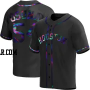 Roberto Osuna Youth Houston Astros Black Holographic Replica Alternate Jersey