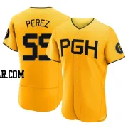Roberto Perez Men's Pittsburgh Pirates Gold Authentic 2023 City Connect Jersey