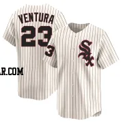 Robin Ventura Men's Chicago White Sox Cream Limited Throwback Cooperstown Jersey