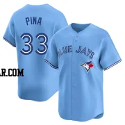 Robinson Pina Men's Toronto Blue Jays Blue Limited Powder Alternate Jersey