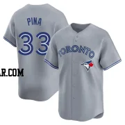 Robinson Pina Men's Toronto Blue Jays Gray Limited Away Jersey