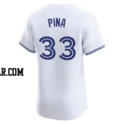 Robinson Pina Men's Toronto Blue Jays White Elite Home Jersey