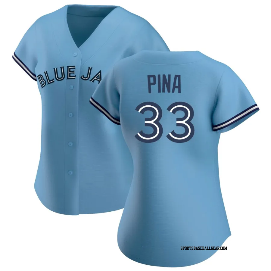 Robinson Pina Women's Toronto Blue Jays Blue Authentic Jersey