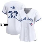 Robinson Pina Women's Toronto Blue Jays White Limited Home Jersey