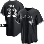 Robinson Pina Youth Toronto Blue Jays Black/White Replica Jersey