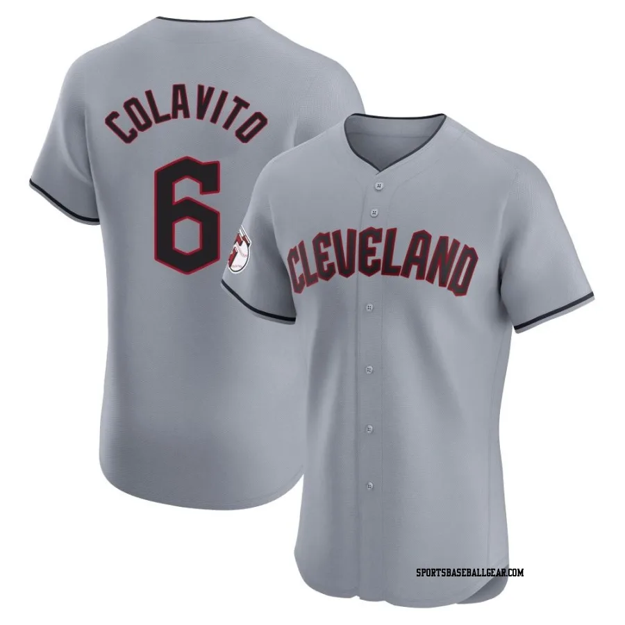 Rocky Colavito Men's Cleveland Guardians Gray Elite Road Jersey