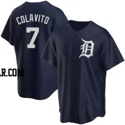 Rocky Colavito Youth Detroit Tigers Navy Replica Alternate Jersey