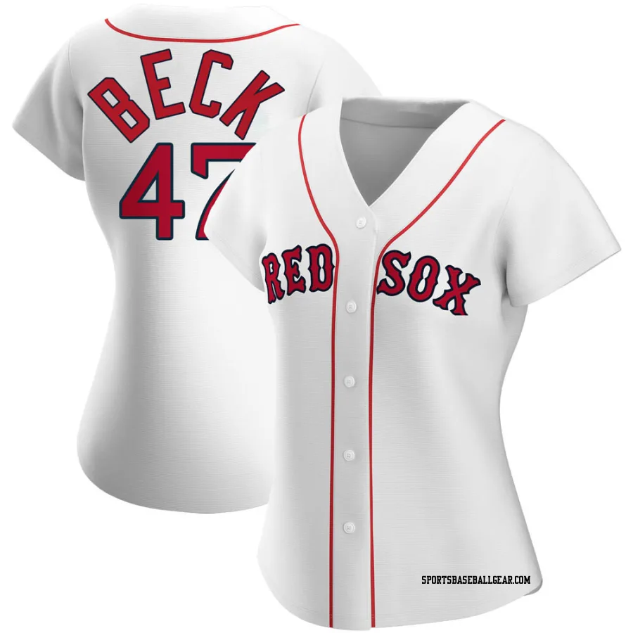 Rod Beck Women's Boston Red Sox White Authentic Home Jersey