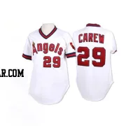 Rod Carew Men's Los Angeles Angels White Replica Throwback Jersey