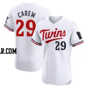 Rod Carew Men's Minnesota Twins White Elite Home Jersey