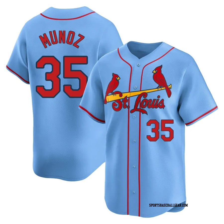 Roddery Munoz Men's St. Louis Cardinals Light Blue Limited Alternate Jersey