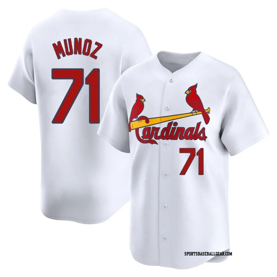 Roddery Munoz Men's St. Louis Cardinals White Limited Home Jersey