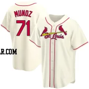 Roddery Munoz Youth St. Louis Cardinals Cream Replica Alternate Jersey